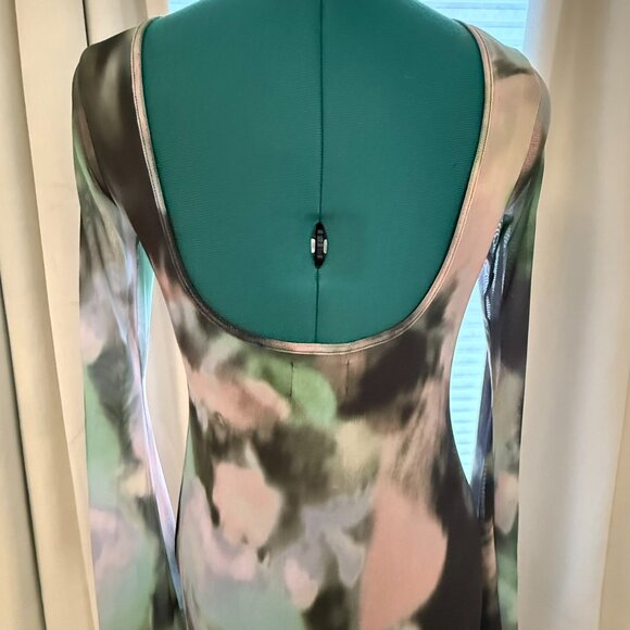 ASOS DESIGN Mesh Abstract Floral Bodycon Maxi Dress | Size 6 | NWOT - Picture 5 of 8